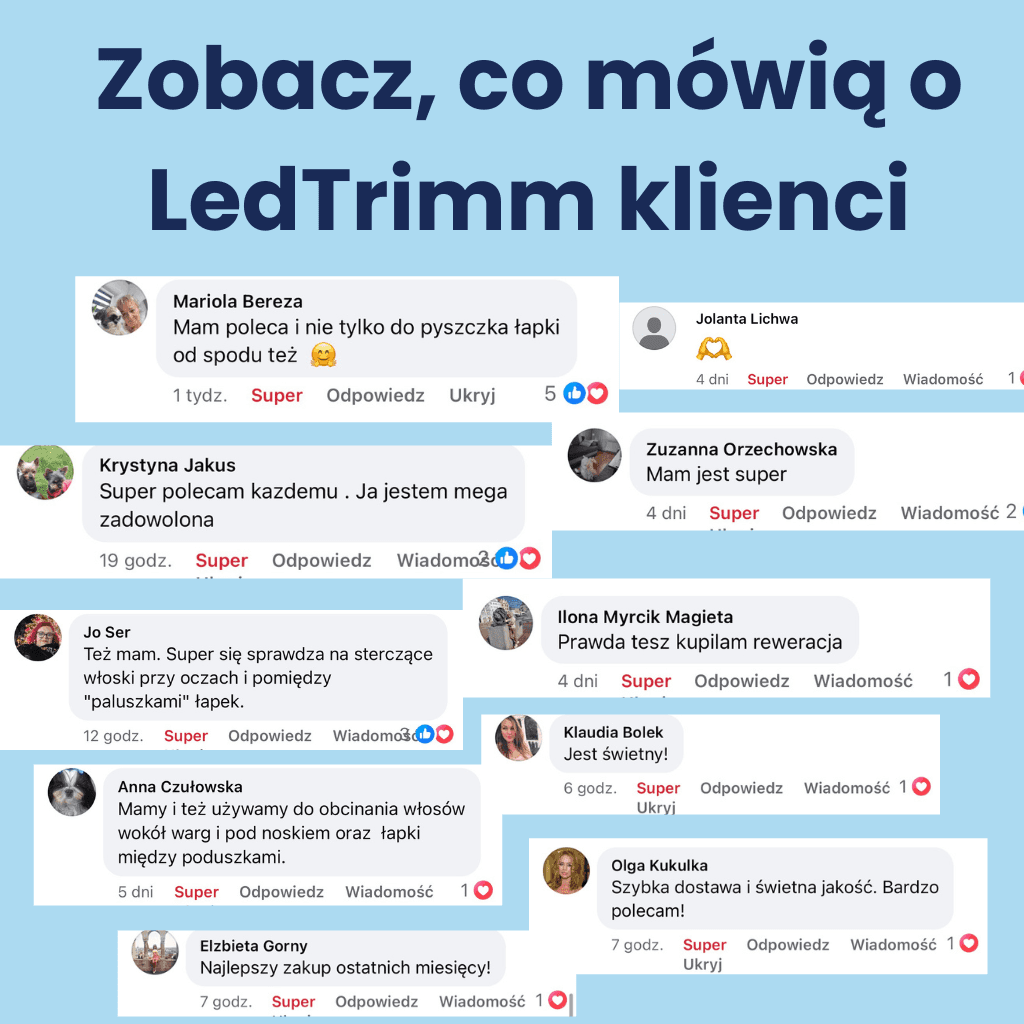Cluddy LedTrimm - Trymer do psich łapek, oczu i uszów