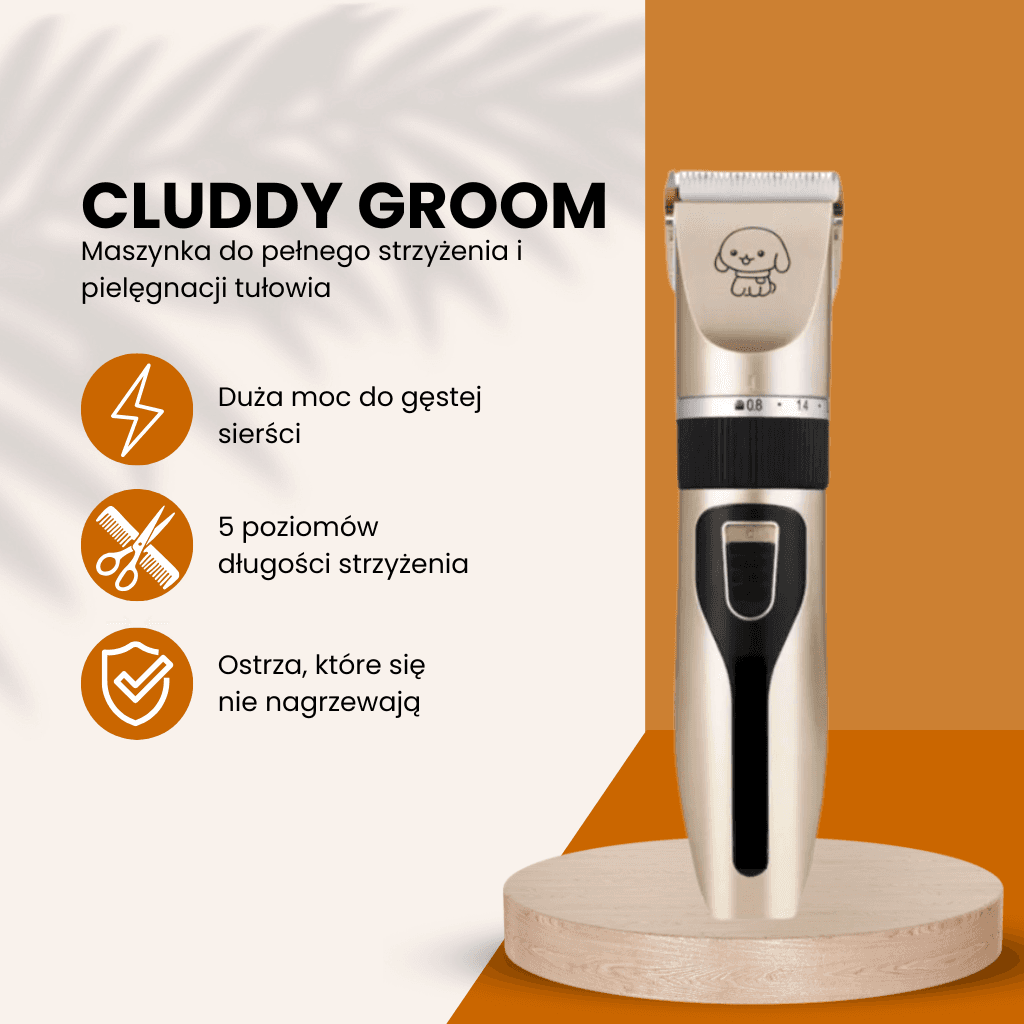 Cluddy Groom - Maszynka do pełnej pielęgnacji i strzyżenia tułowia psa