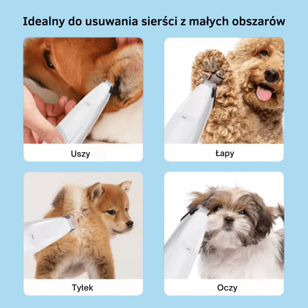 Cluddy LedTrimm - Trymer do psich łapek, oczu i uszów