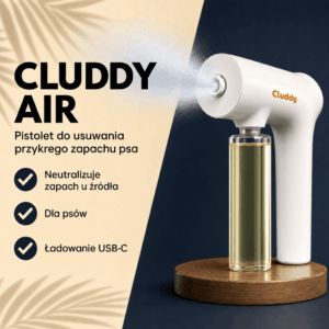 Cluddy Air – pistolet do usuwania przykrego zapachu psa