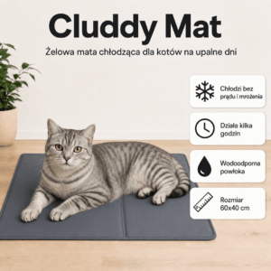 Cluddy Mat - Mata chłodząca dla kota na upalne dni
